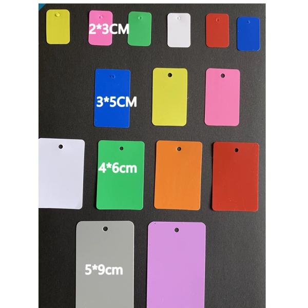 Фабрика на заказ Пустой матовый ПВХ тег водонепроницаемый Пластиковый тег