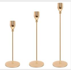 Metal Black Simple Modern Taper Candlestick Holders Wedding Bar Party Decor Candle Holders