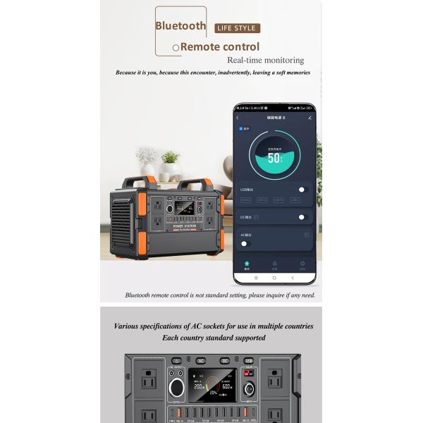 HP Power Smart Solar Generator 220V Portable Lifepo4 Power Station 3000W 1200W Rated Power MPPT Controller External Battery