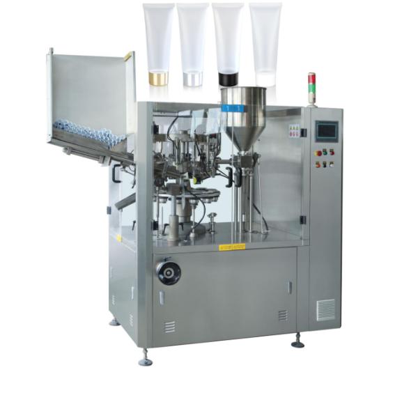 Controlled Automatic Cosmetic Lotions Hand Sanitizer Gel Ointment Skin Care Products Cream Tube Filling Machine Sealing Machine
