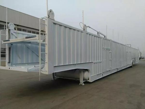 18-30T Loading Weight Hydraulic Lifting 3 Axle 10 Units Transport Carrier Car Trailer