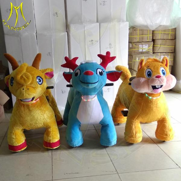 Hansel electric amusement toy battery operated ride on plush toy animals