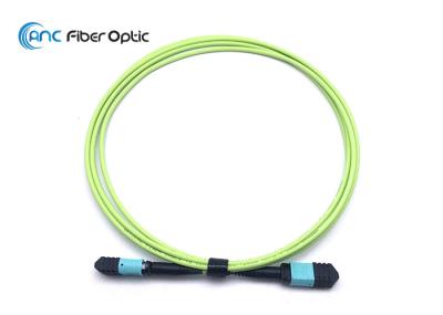 12 fibra MPO fêmea ao tipo B dos conjuntos de cabo de fibra ótica OM5 de MPO 50/125