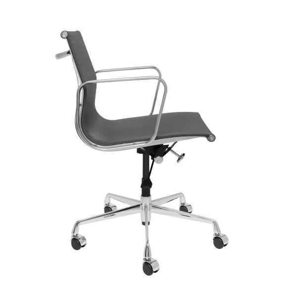Durable Aluminum Group Management Chair / Executive Office Computer Chair In Black Mesh