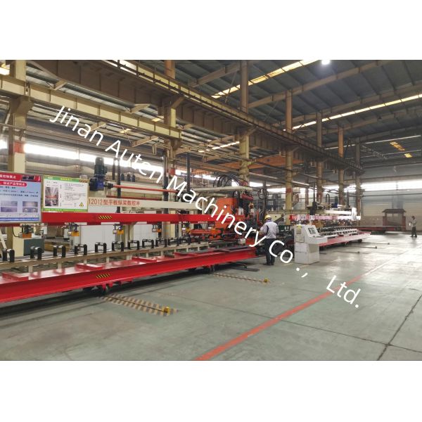 25 Modules CNC Light Truck Beam Punching Machine With Thick Longitudinal Beams 8000mm Length