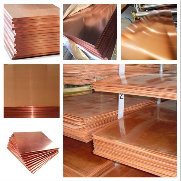 AISI 1.2 Mm Copper Sheet H59 Bright Half Soft C10400 C10500
