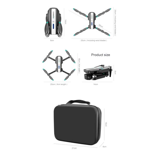 Lu900 Mini Drone 4k Dual Camera Drone With 5g Wifi Fpv Abs Remote Control Toys 100m Image Transmission Distance Yes Gyro