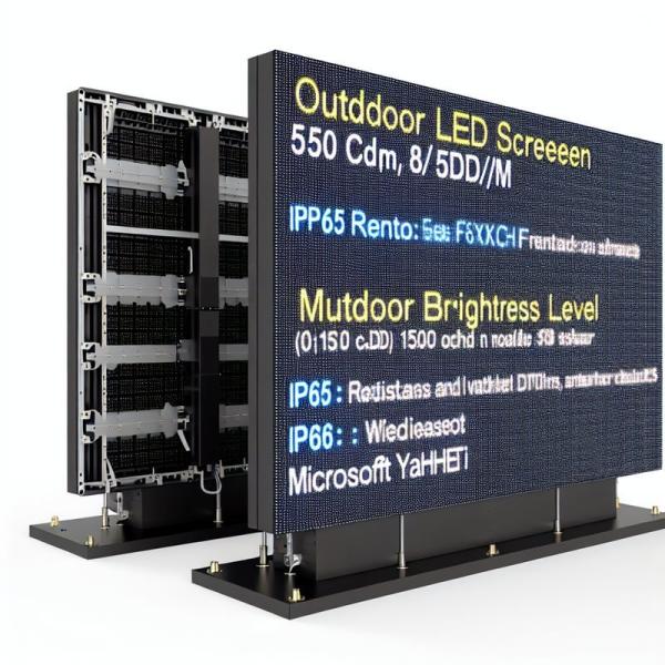 5500 Cd/m2 Brightness IP65 Rated Rental LED Screen for Outdoor Advertising and Events