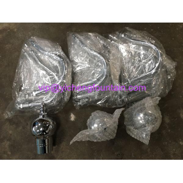 Twist Revolving Effect Pond Fountain Nozzles Brass With Chrome Material