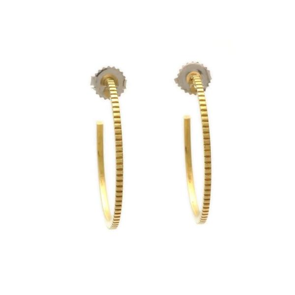 Contemporary 925 Sterling Silver 18K Gold Hoop Earrings With Customer's Logo 30*30mm
