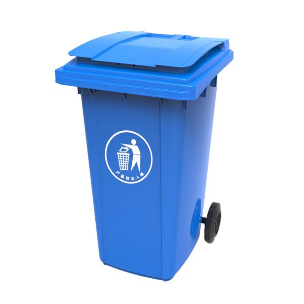 China wholesale garbage bin outdoor plastic trash cans with wheels