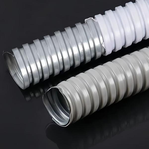 Chemical Resistant PVC Coated Flexible Hose 150PSI Pressure Rating 50 Feet Length