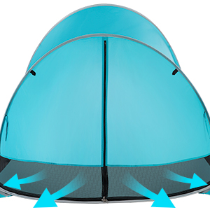 Pop Up Beach Tent, Portable Outdoor Beach Shade Tent, UPF 50+ Baby Beach Shelter, Easy Setup Windproof Waterproof