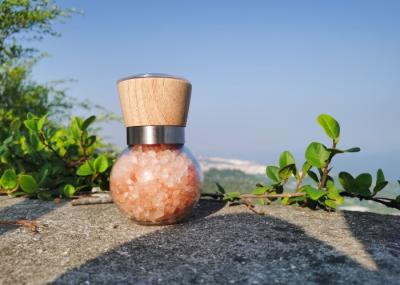 Cabeça de moagem ajustável para sal e pimenta, incluído um frasco de vidro transparente de 80 ml