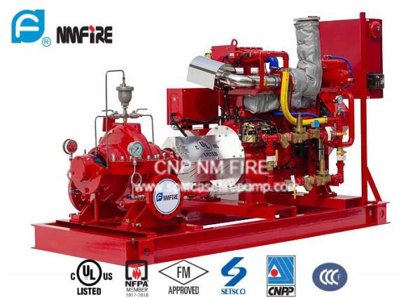 O UL FM aprovou a bomba de fogo do motor diesel 750 GPM método refrigerando do ar/água