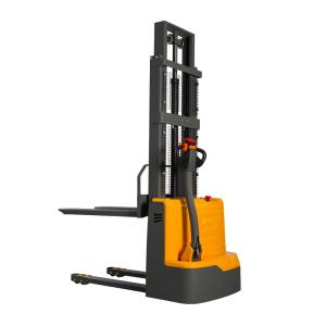 1.5 Ton 500mm Electric Platform Stacker 24V 3m Walk Behind Pallet Stacker