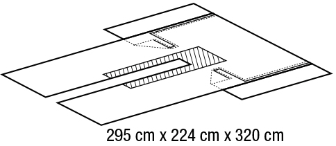 SBPP+PE SMS SMMS SMMMS SMF сердечнососудистые задрапировывают с мешками 20gsm - 60gsm