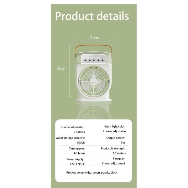 Mini Rechargeable Standing Ductless Industrial Outdoor Smart Cooler Room air Conditioner Humidifier Water Mist Fan