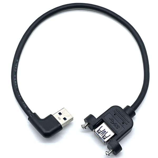 HIGH QUALITY  Type A Male To Female Panel Mount Port Extension Cable With Lock Screw Fast Charging Cable