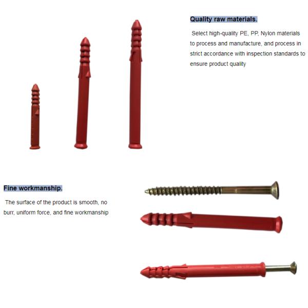 ancla de fijación de los tornillos de 30mm~300m m Dia Galvanized Steel Nylon Frame