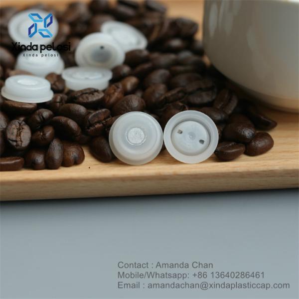 Small Plastic HDPE Coffee One Way Gas Exhaust Valve For Food Bag Packaging