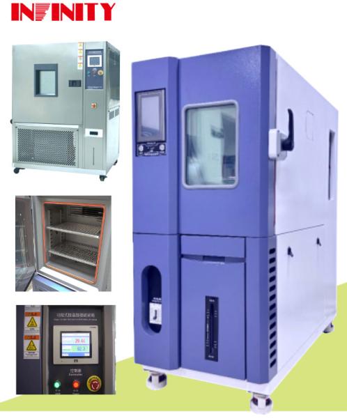 Câmara de ensaio de alta e baixa temperatura de humidade programável Fluctuação da humidade ± 1,0%RH