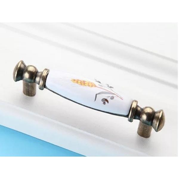Cabinet Porcelain Handles And Knobs Zinc Dresser Handles Pattern Ceramic Furniture Handles