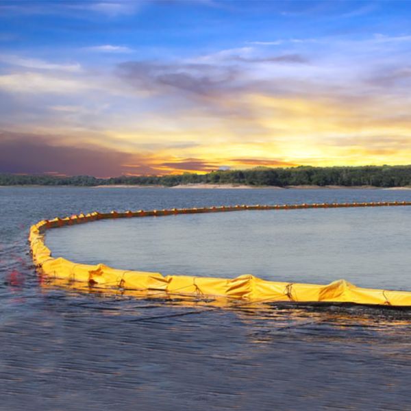 Floating Silt Curtain Water Pollution Control Oil Boom PVC Permeable Aquatic Floating Silt Curtain