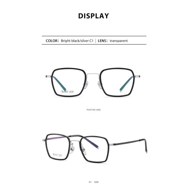 Титан ацетата ультра освещает объектив коробки металла CE стекел ясный