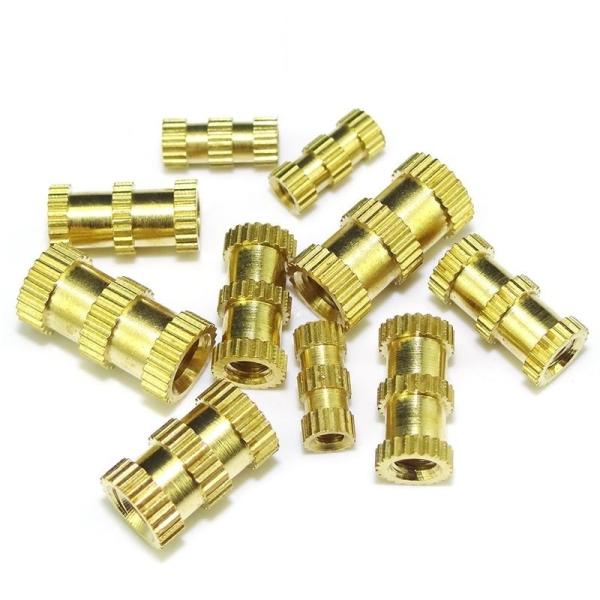 ODM Blind Plastic Insert Transparent Passivated ISO9001 6H Brass Inserts For Plastic