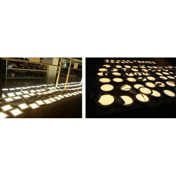 12 Watt Led Slim Panel Light Aluminum White Housing Ce 960lm For Supermarket