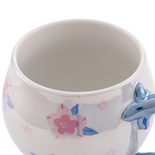 Персиковая жемчужная форма керамическая кружка большой вместимости с крышкой девочки текстурированная кружка подарок на день рождения кофе кружка