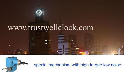 Movement mechaism for outdoor tower building clocks, suitable for public large clocks, school clocks, office clocks