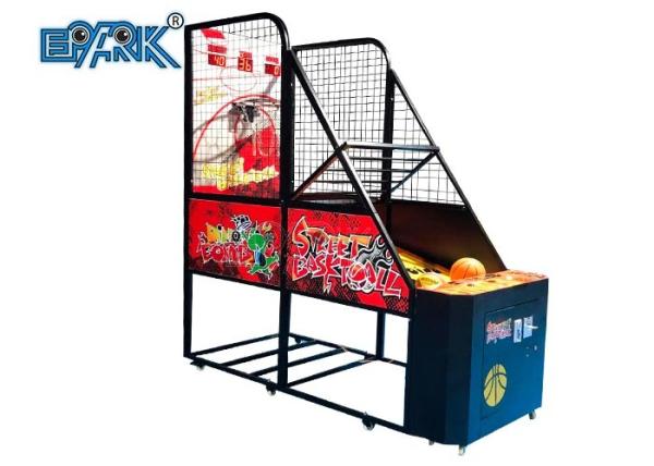 Normal Coin Operated Arcade Basketball Game Machine Metal Cabinet Firm And Durable