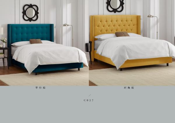 modern fabric hotel double bed furniture