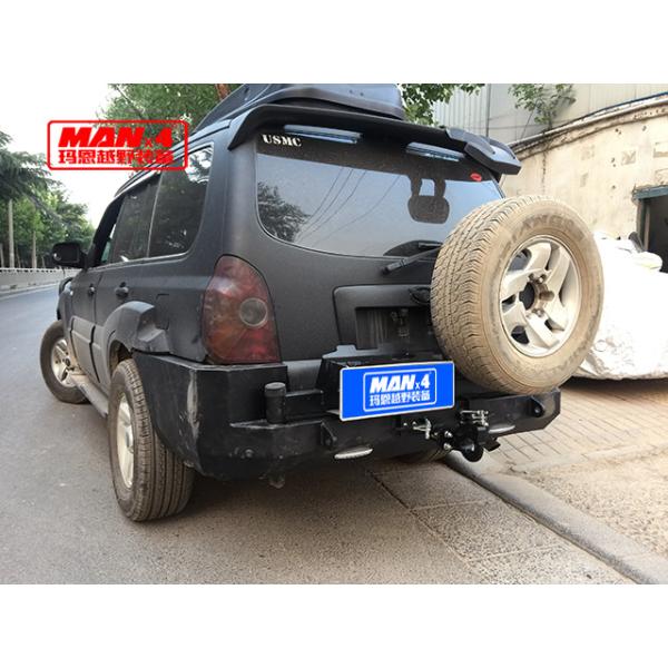 2007-2016 Black Hyundai Terracan Bull Bar Rear Bumper Purple Horn