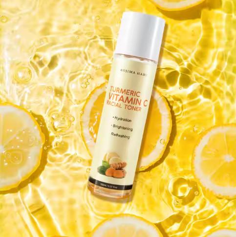 OEM Private Label Turmeric Whitening Hydrating Face Toner Improve Blemishes Dark Spots Vitamin C Facial Toner