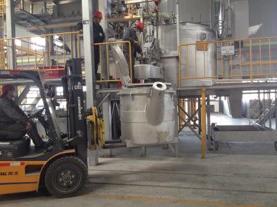500KG 15C  Capacity Molten Aluminum Transfer Ladles Pouring Molten Metal