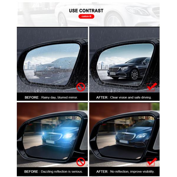Durable Rearview Mirror Film For Car Suv , Truck , Trailer 99% Transparency