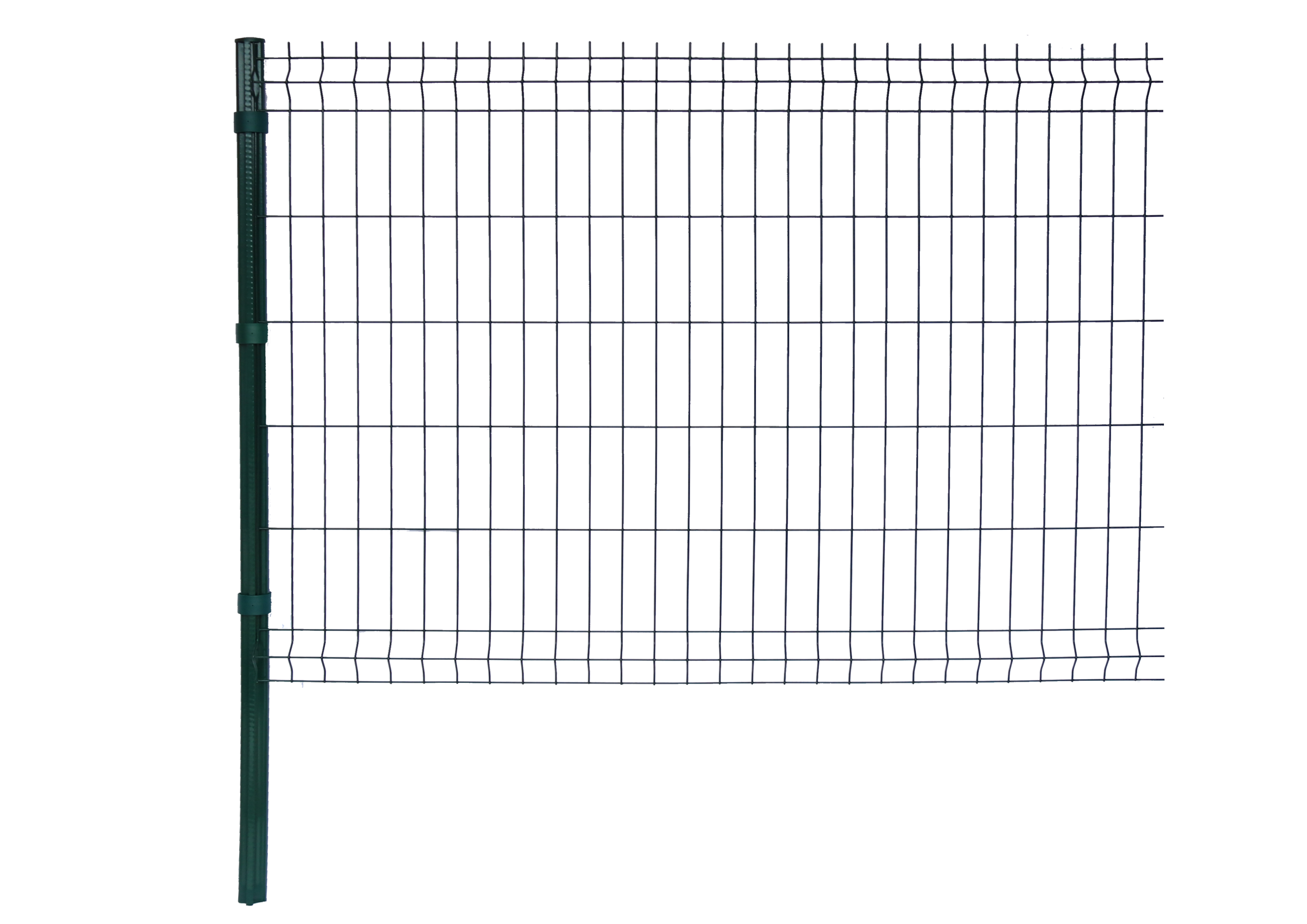 Eco Friendly 4mm Wire 3D Curved Fence Panel with RAL Colors and Anti-Climbing Design