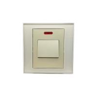 tamanho elétrico de Champagne Color 86mm do mecânico do interruptor da parede 45a