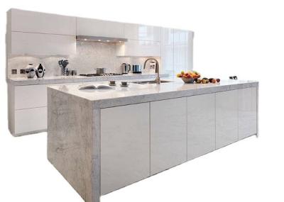 50cm  Paint High Gloss Modern Modular Kitchen Cabinets Ss304 Sink High Glossy Finished