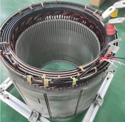 Silicon Steel Hairpin Stator OD370mm 8-Layer Flat Wire Winding, for Heavy-Duty