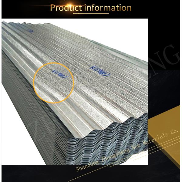 Corrugated Galvanized Zinc Roof Sheets for Galvanized Roofing Sheet Thickness