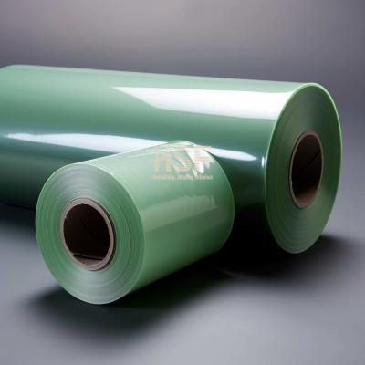 80 Micron Opaque Green Mono Axially Oriented Polyethylene / PE Film