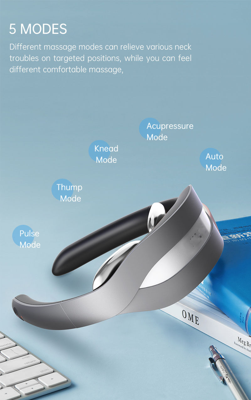 Multifunction Home Office Car Using Low Frequency Pulse 4D EMS Neck Massager
