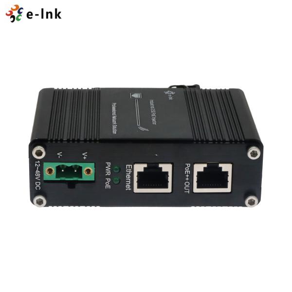 60 Вт PoE инжектор 2.5G 802.3at с выходом 48В постоянного тока Din Rail Industrial Power Ethernet Adapter