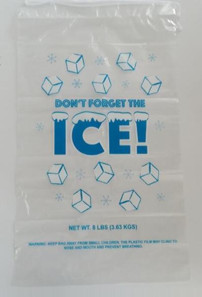 BIO-DEGRADABLE, Commercial Ice Bags, Poly Ice Bags, Metallocene Bags, Plastic Twist Tie Ice Bags, Customized Retail Ice