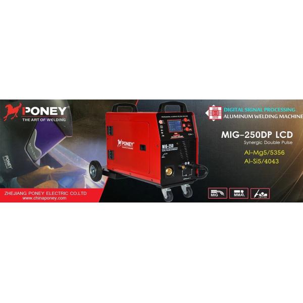 220V LCD Aluminium Pulse Mig Welder Dual Pulse Micro Processing