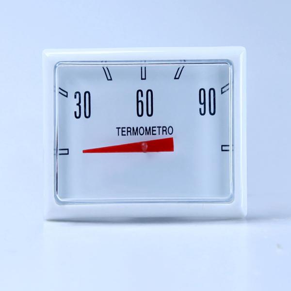 Square Plastic Temperature Gauge For Hot Water Tank White
